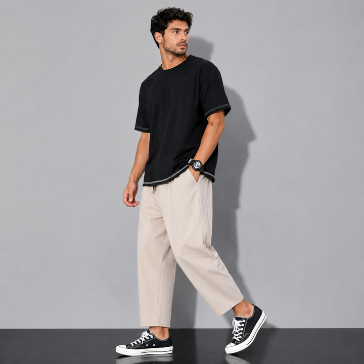 Mens Relaxed Fit Casual Pants