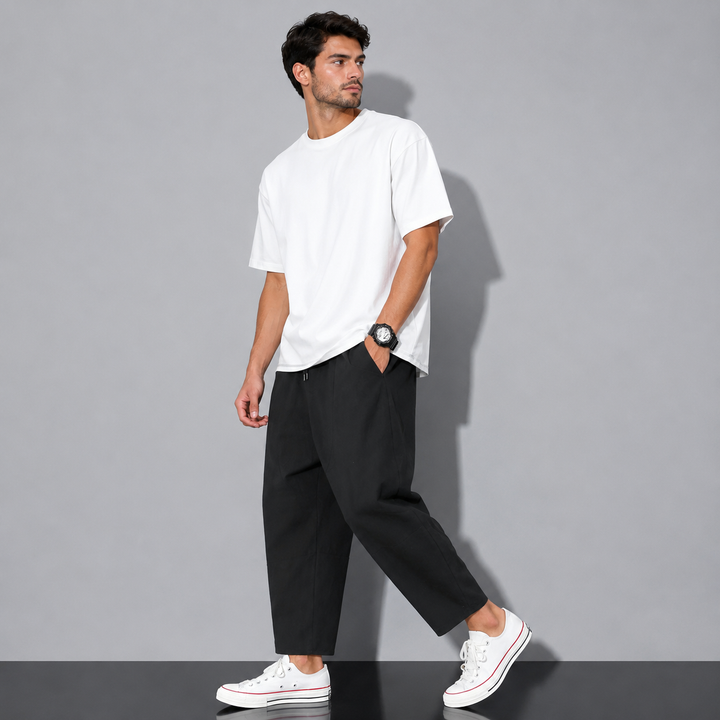 Mens Relaxed Fit Casual Pants