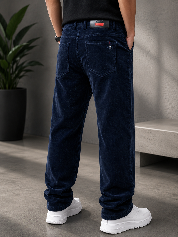 Mens Corduroy Straight Leg Pants